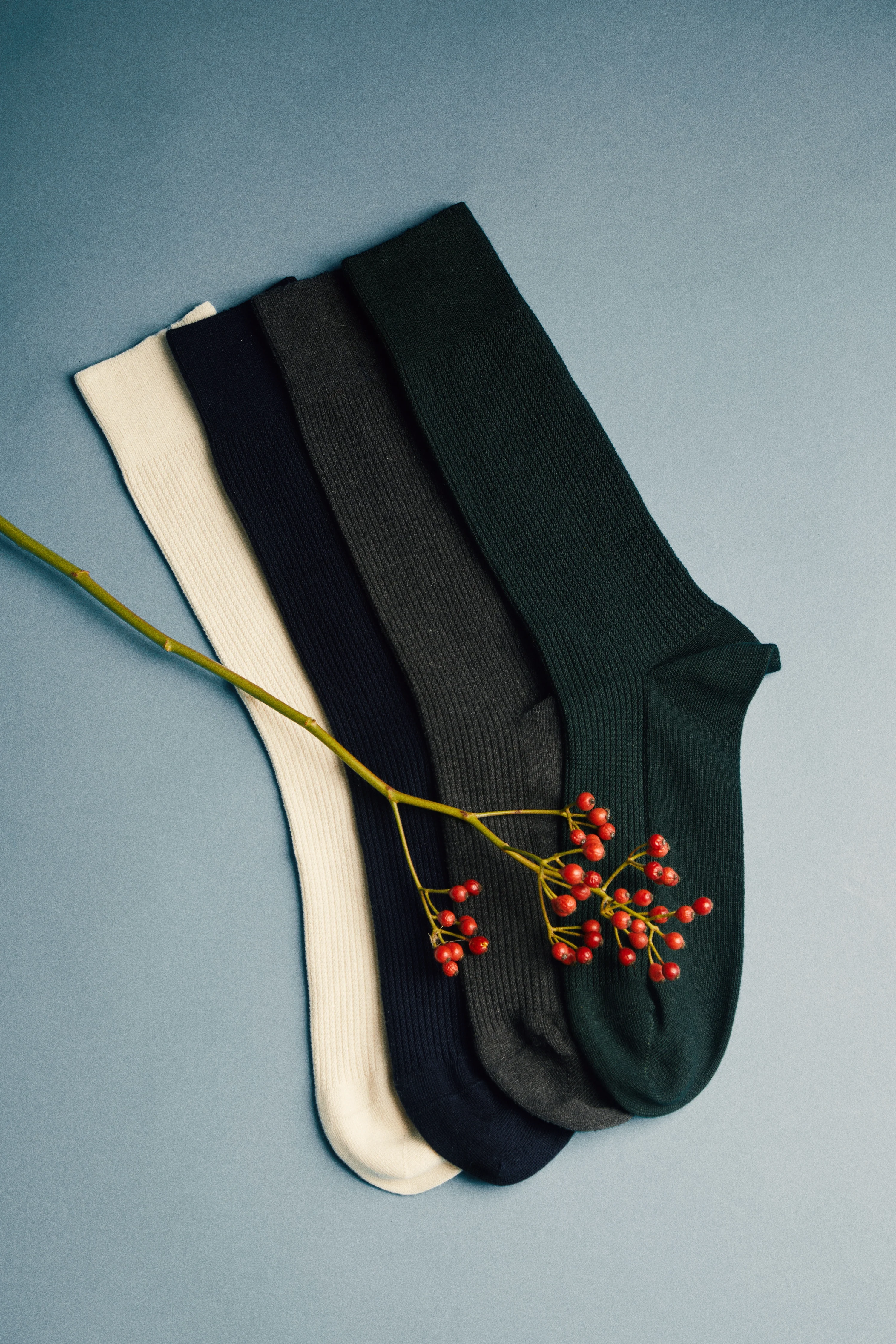 Chaussettes Texturées Off White - Image 3