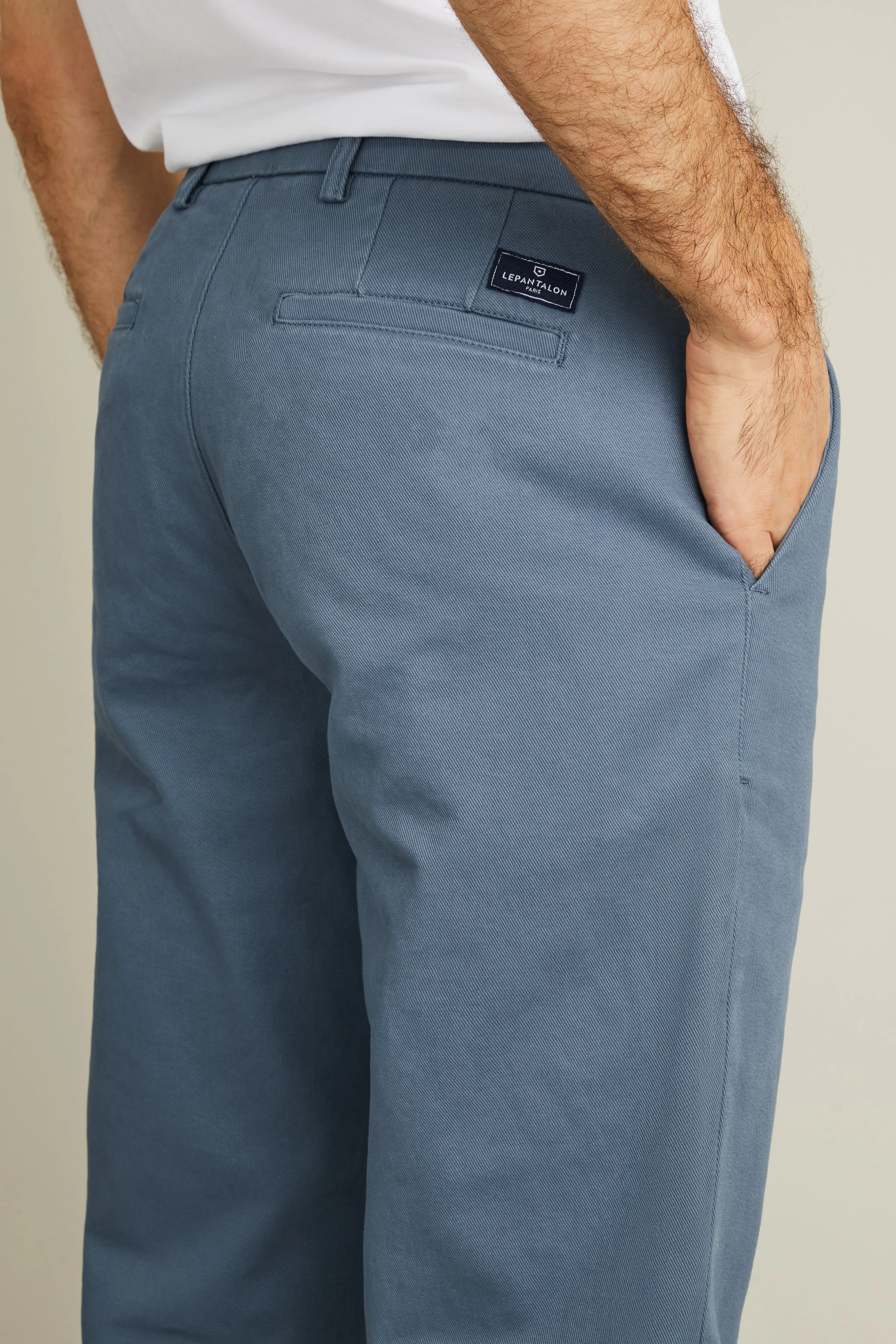 Chino droit bleu jasmin - Image 2