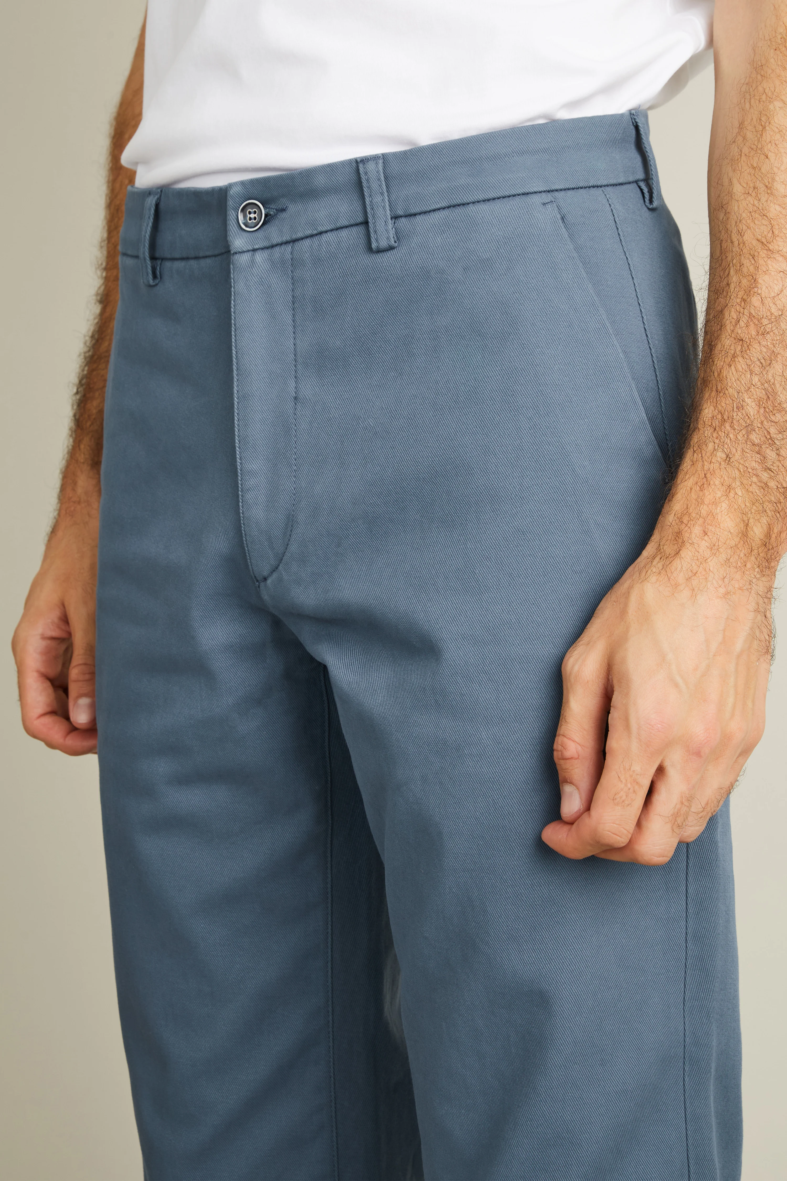 Chino droit bleu jasmin - Image 3