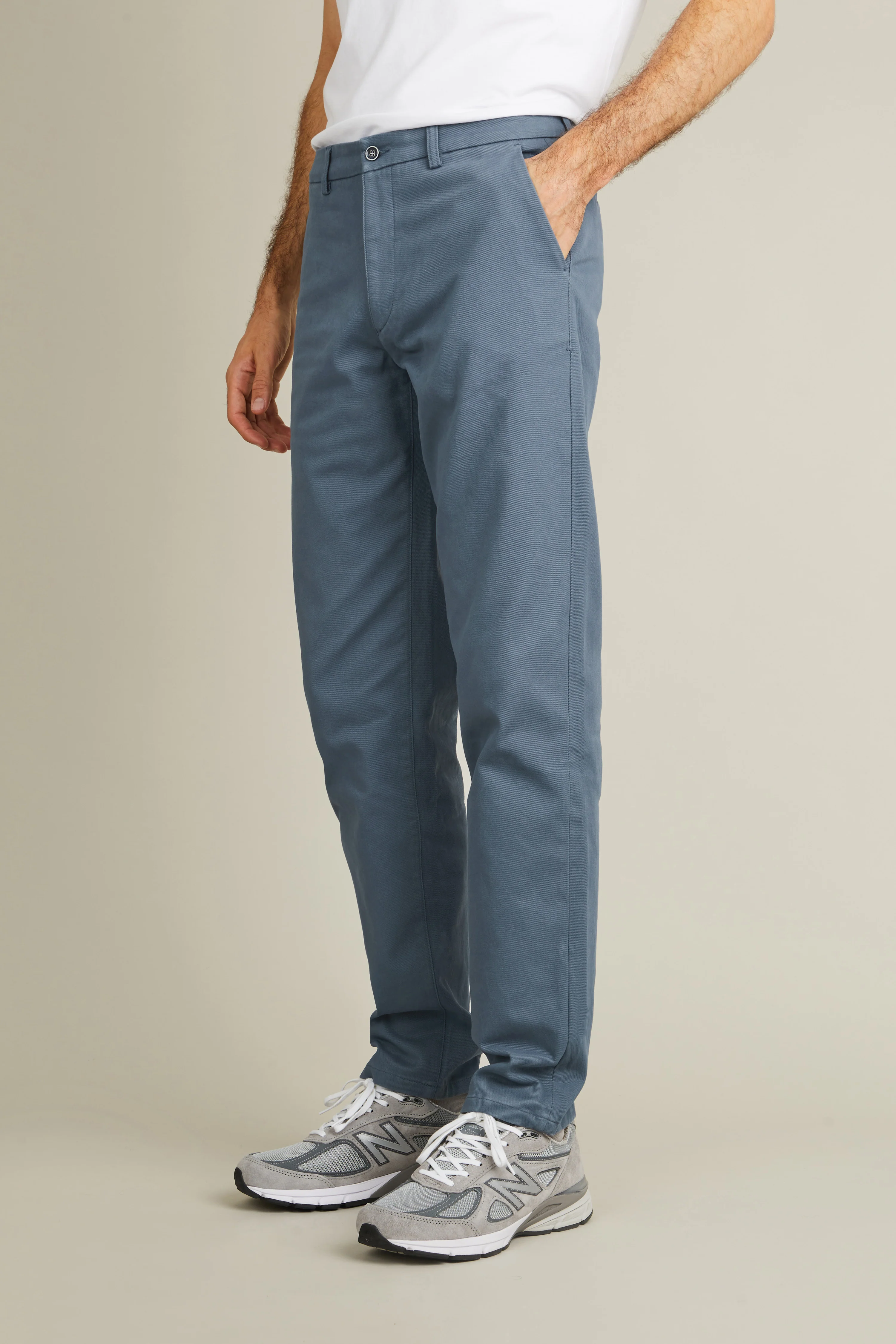 Chino droit bleu jasmin - Image 4