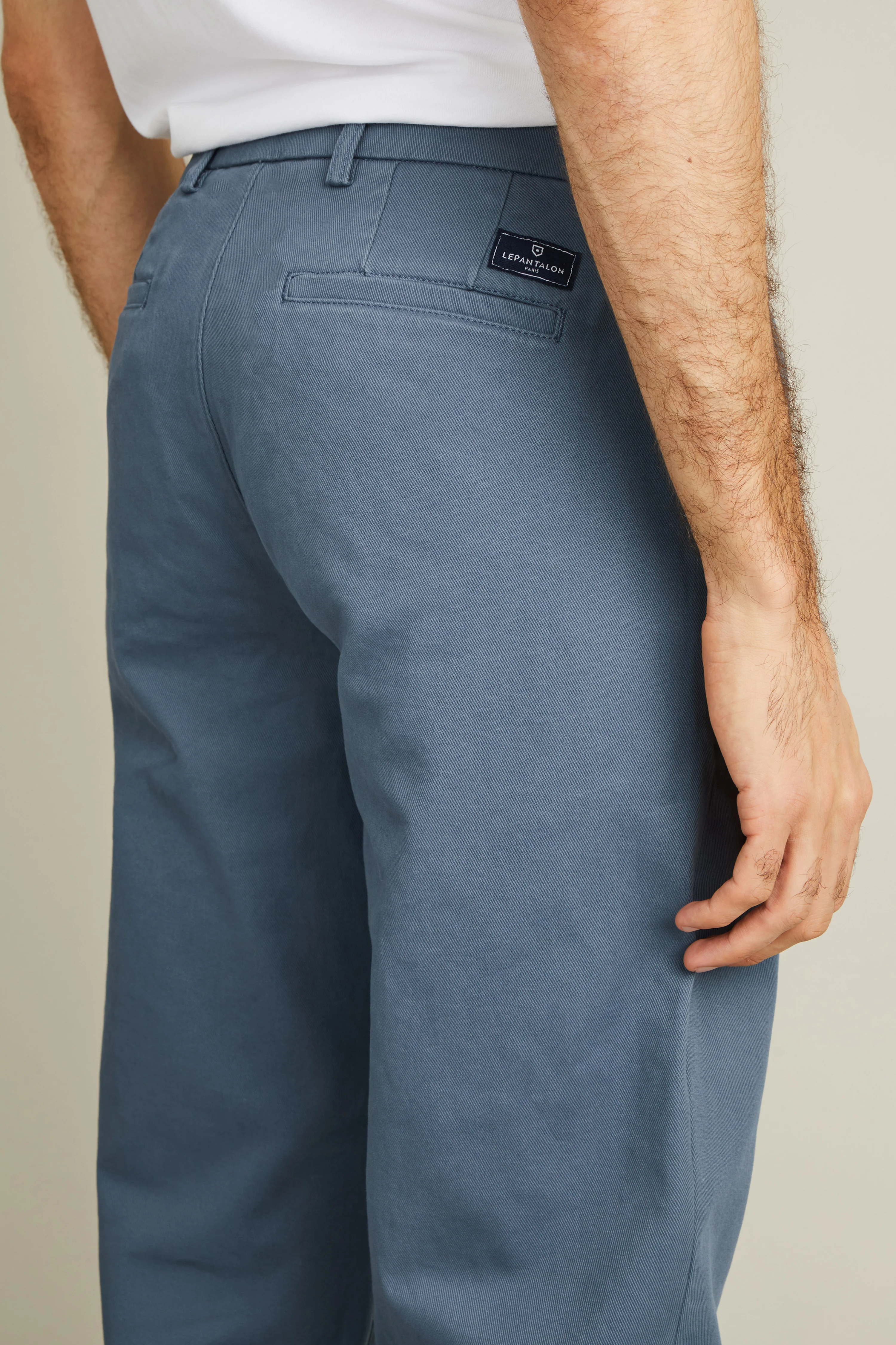Chino droit bleu jasmin - Image 6