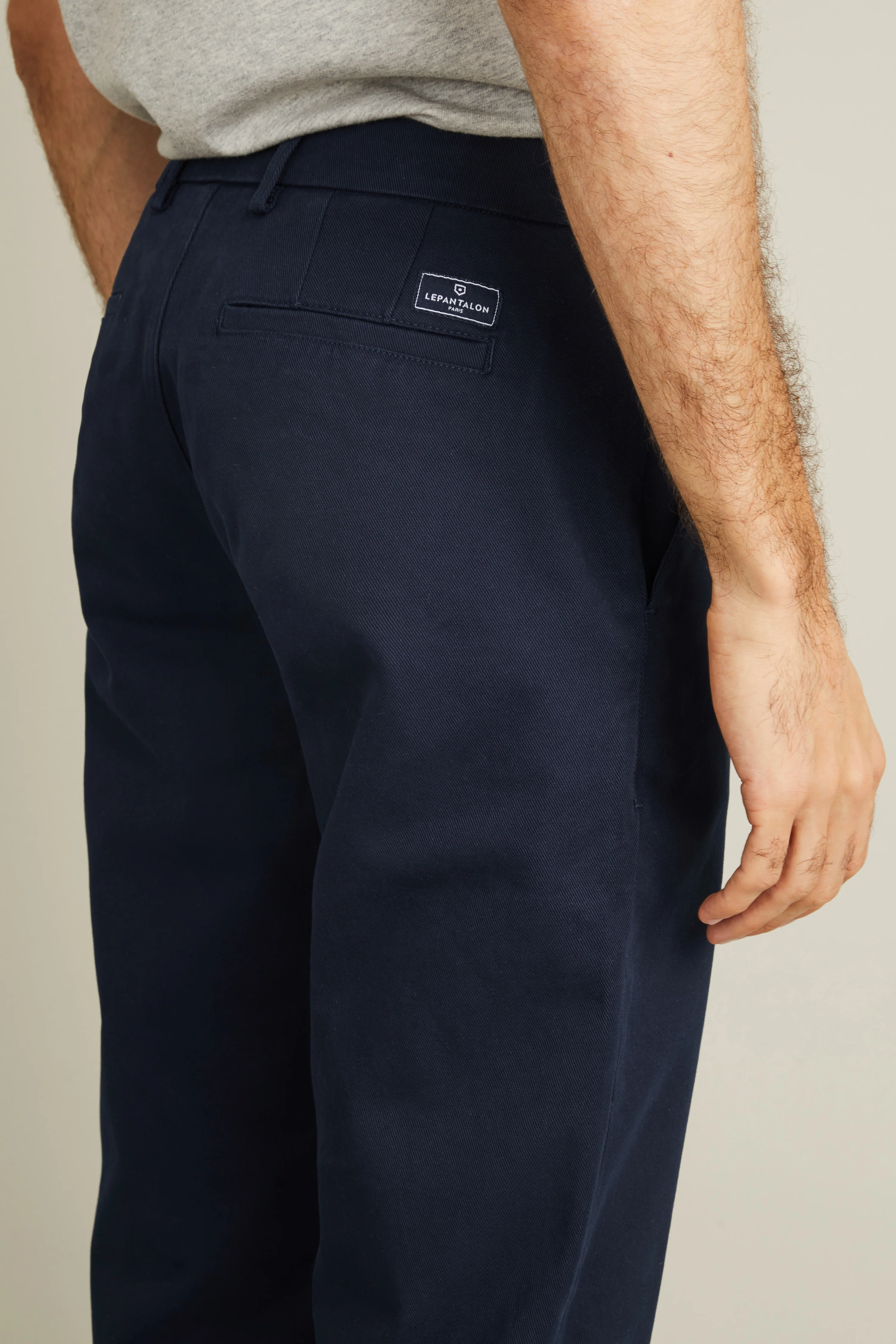 Chino droit bleu marine - Image 3