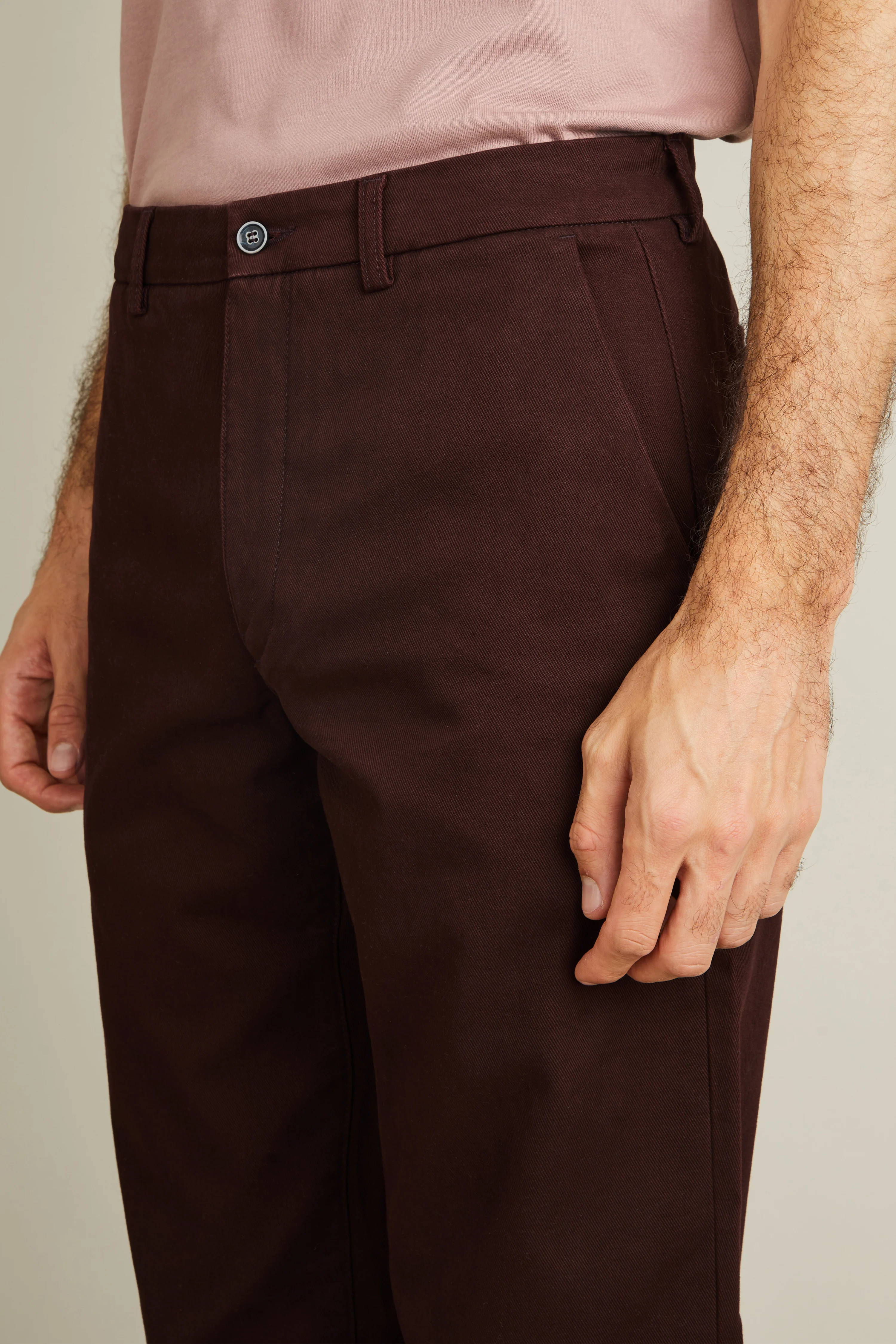 Chino droit bordeaux - Image 3