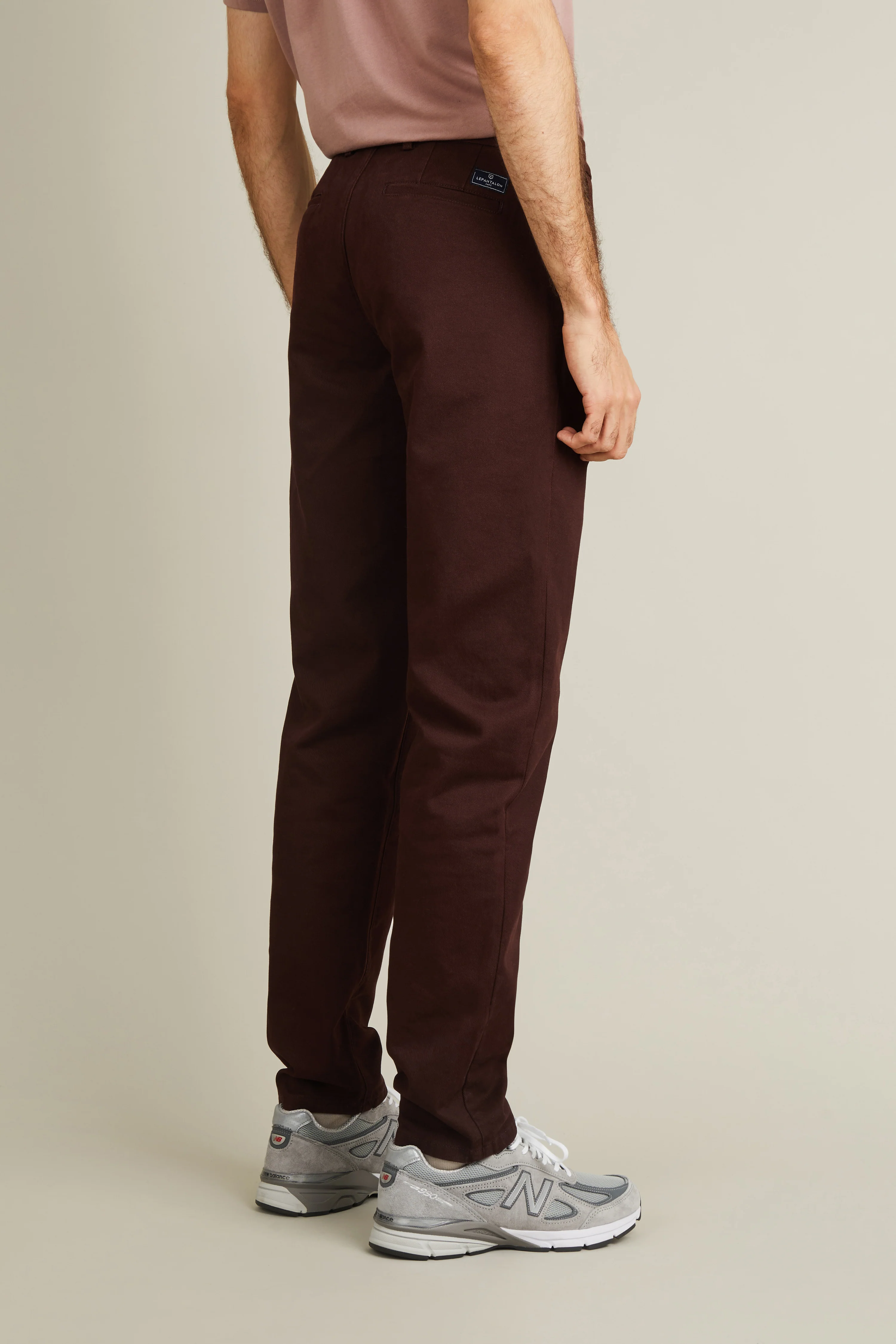 Chino droit bordeaux - Image 4