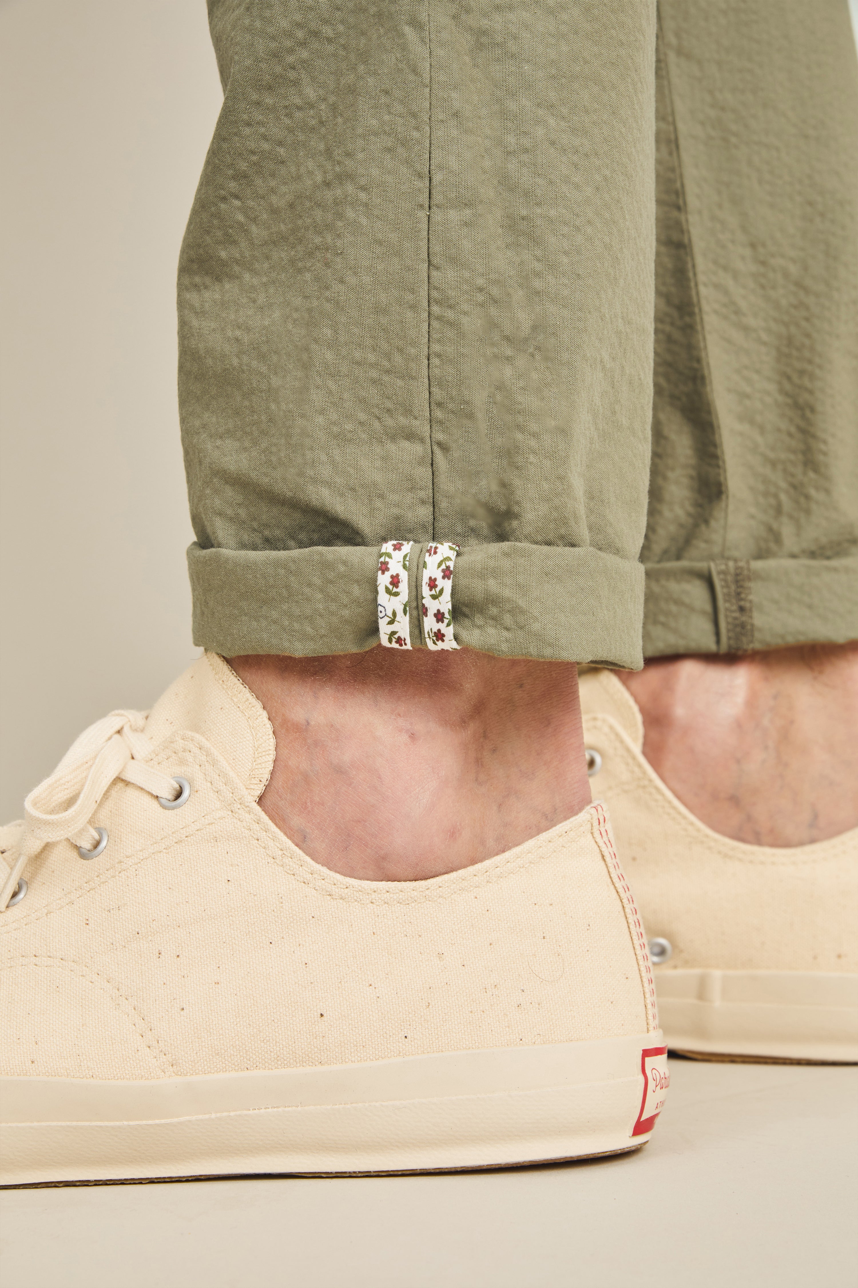Chino seersucker kaki - Image 6