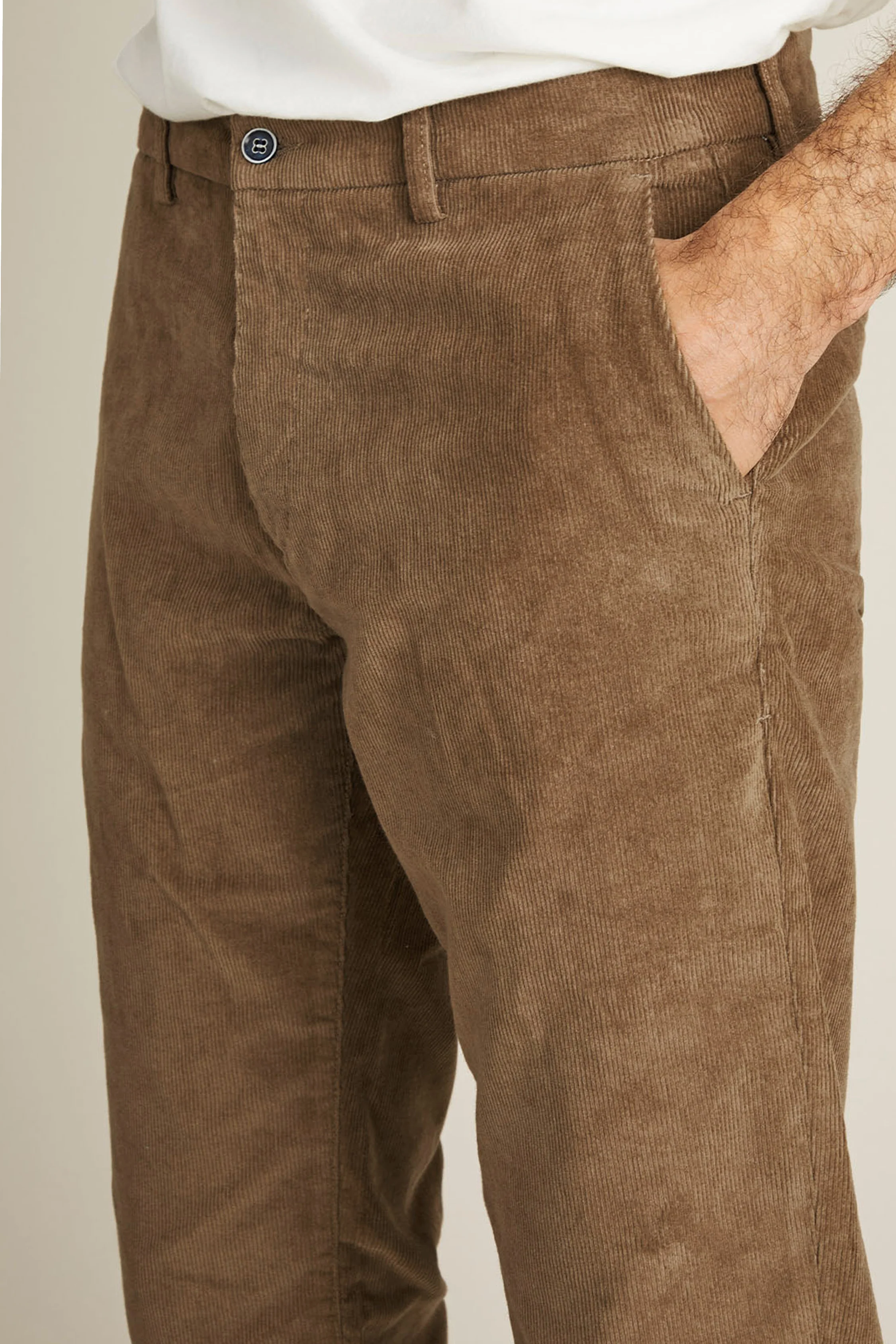 Chino velours tabac - Image 2