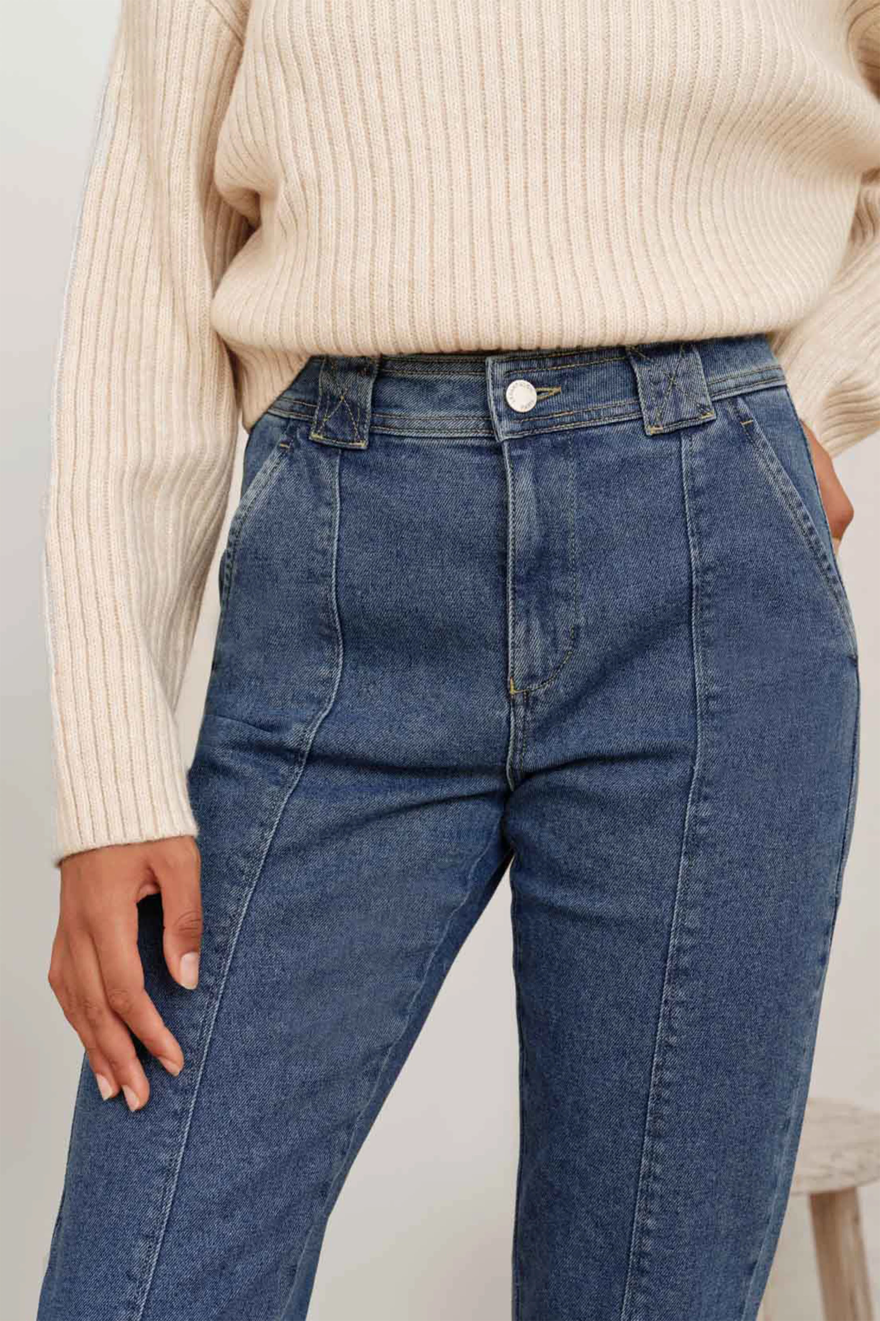 Jean carotte bleu - Image 2