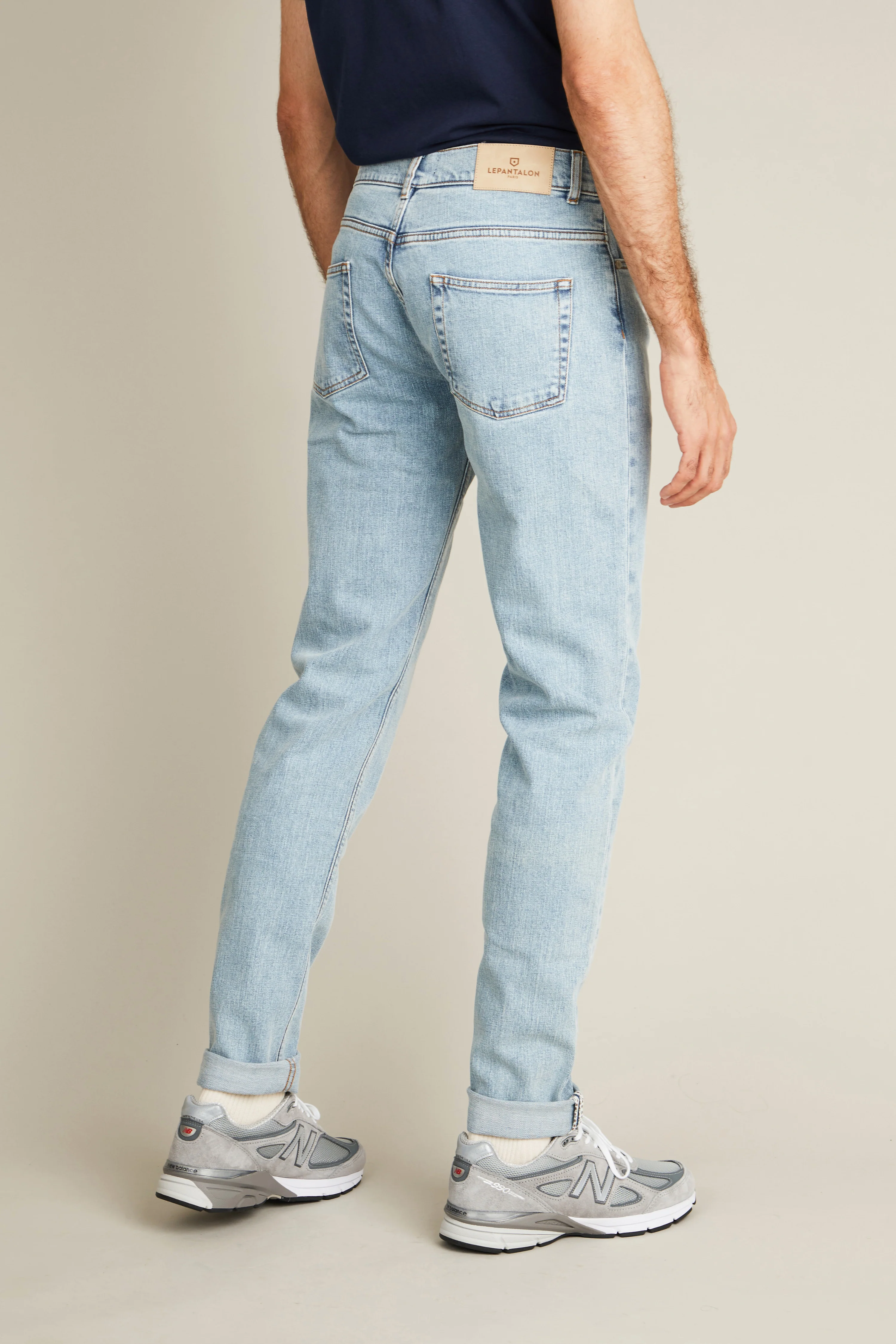 Jean classique bleu bleached - Image 5