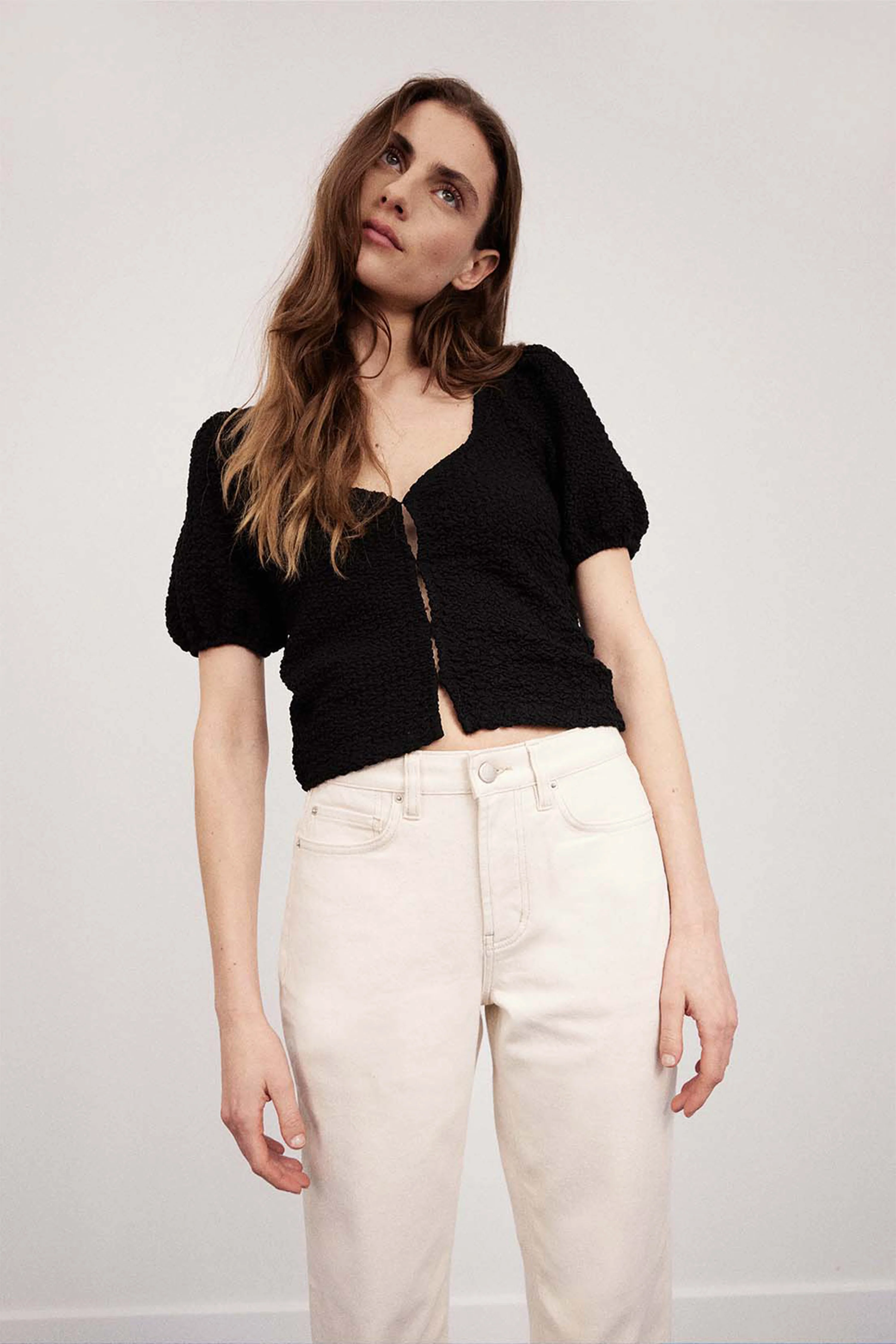 Jean girlfriend écru - Image 6