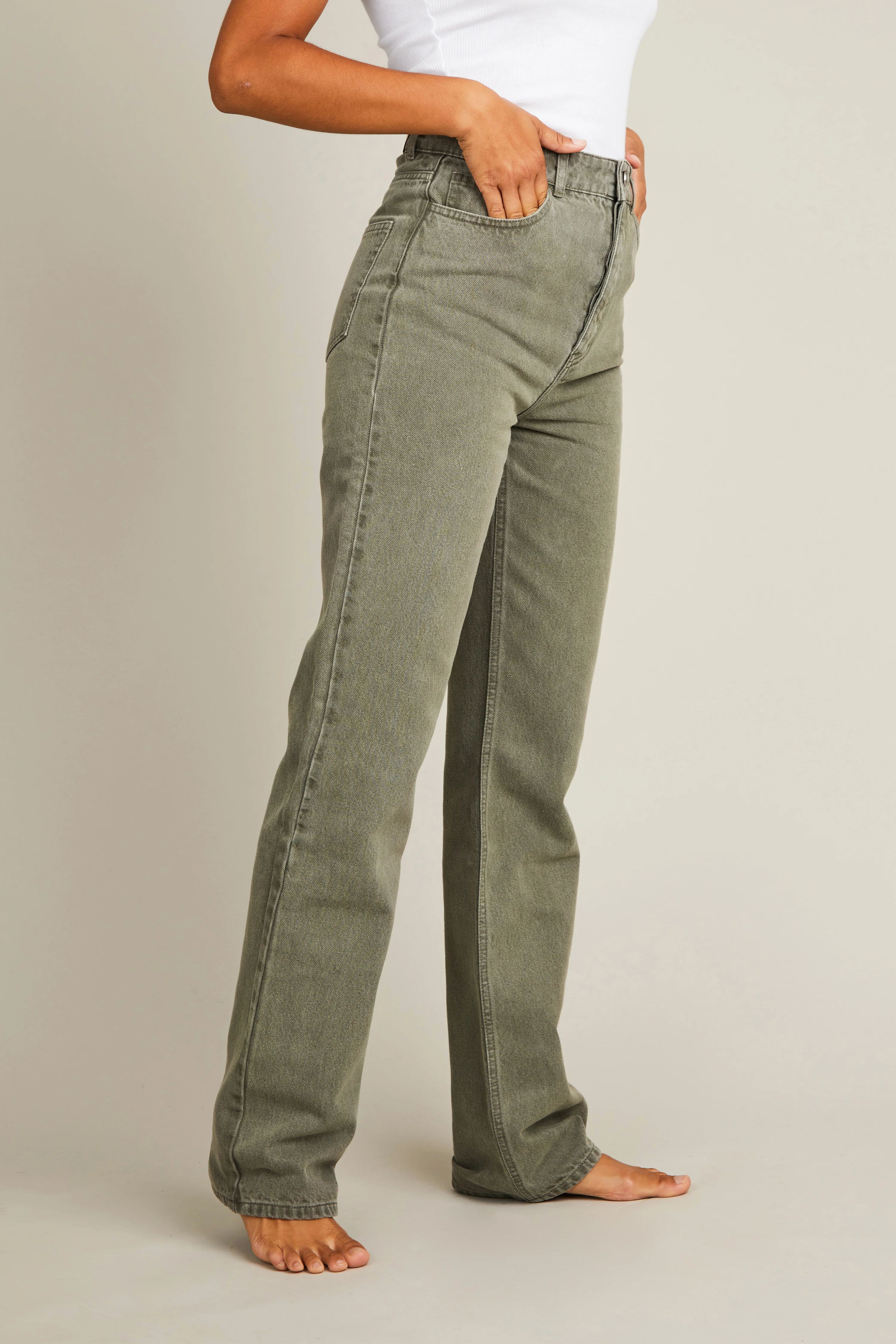 Jean regular vert - Image 3