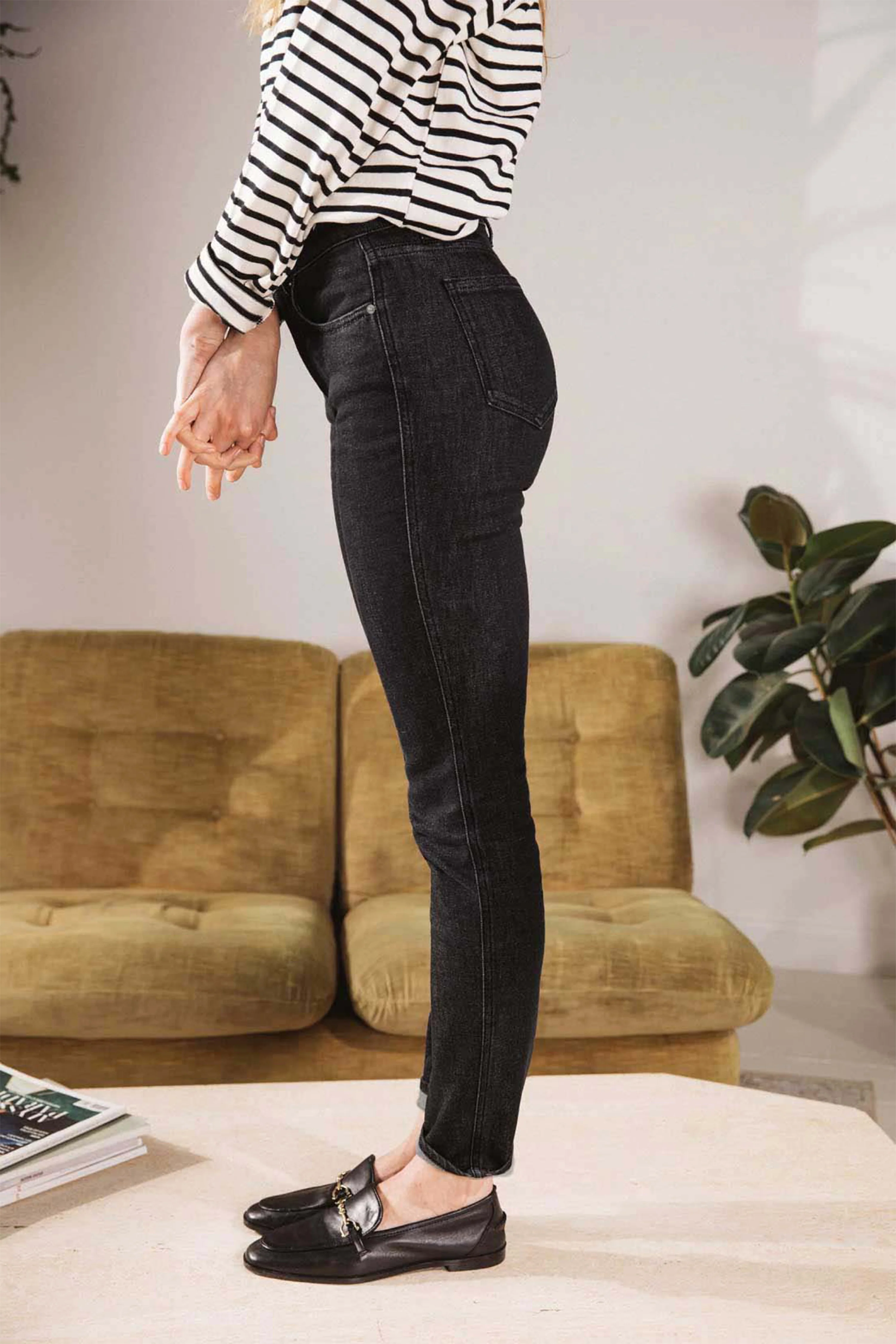 Jean slim vintage noir - Image 4