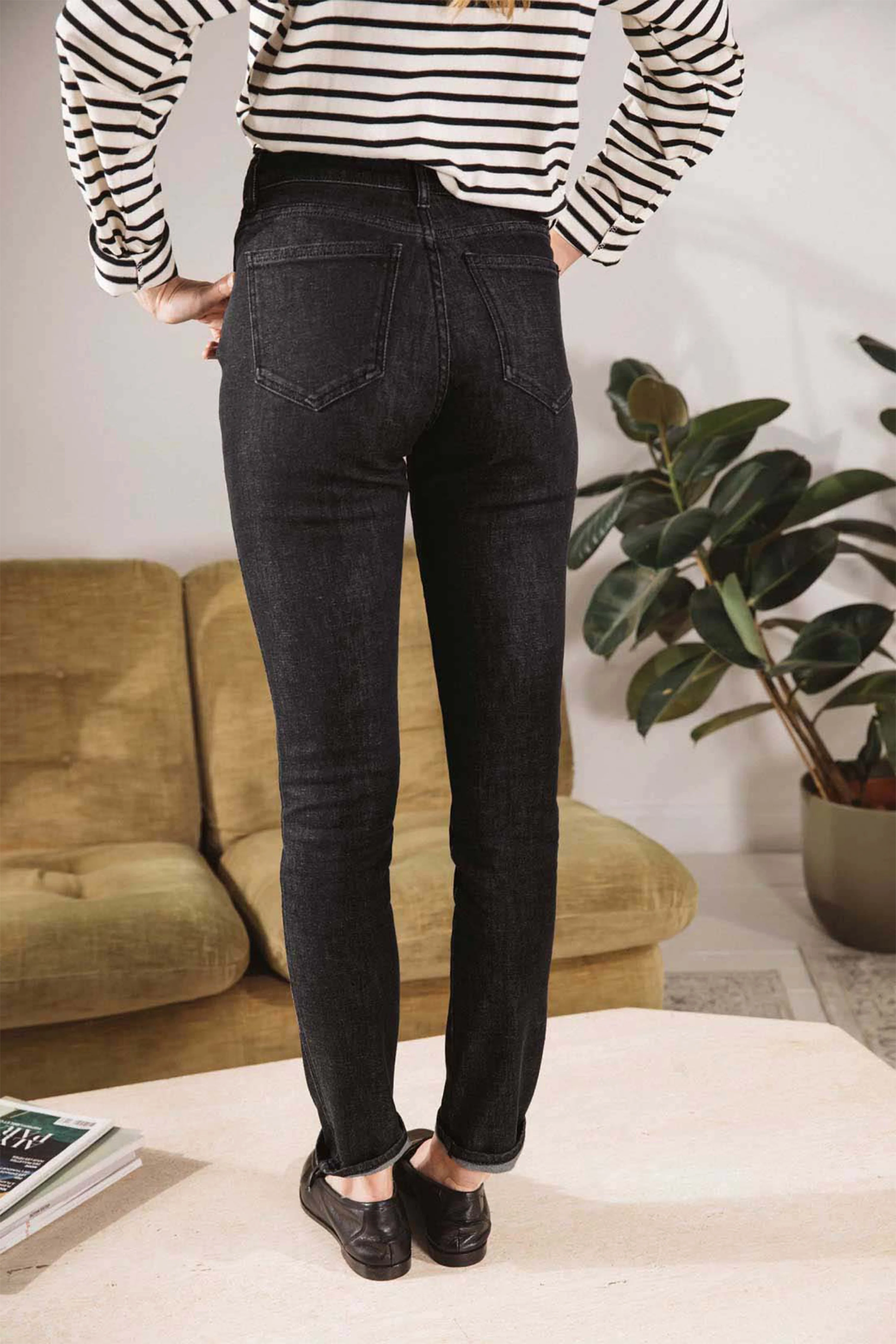 Jean slim vintage noir - Image 5