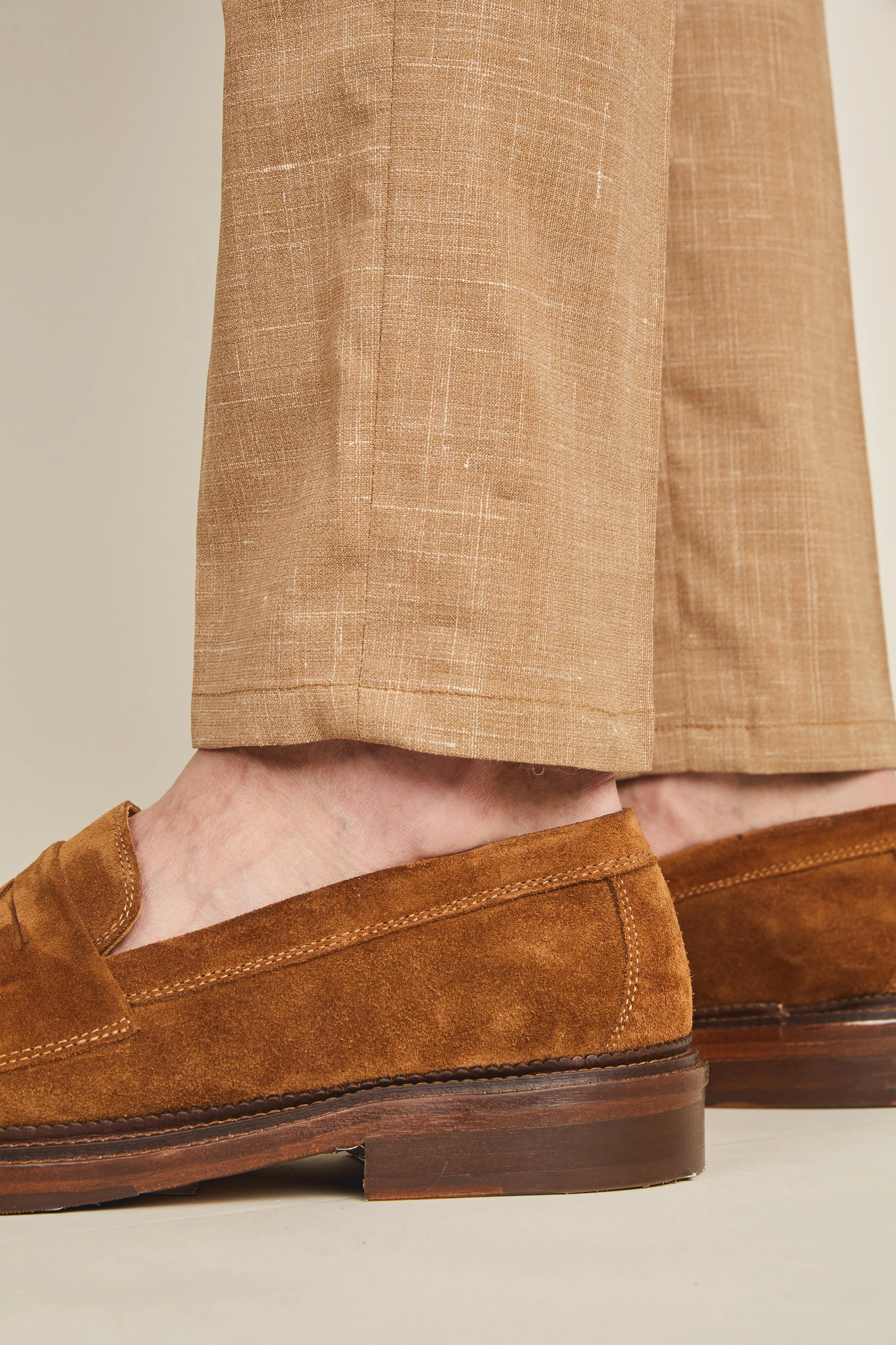 Pantalon à pinces léger brun - Image 8