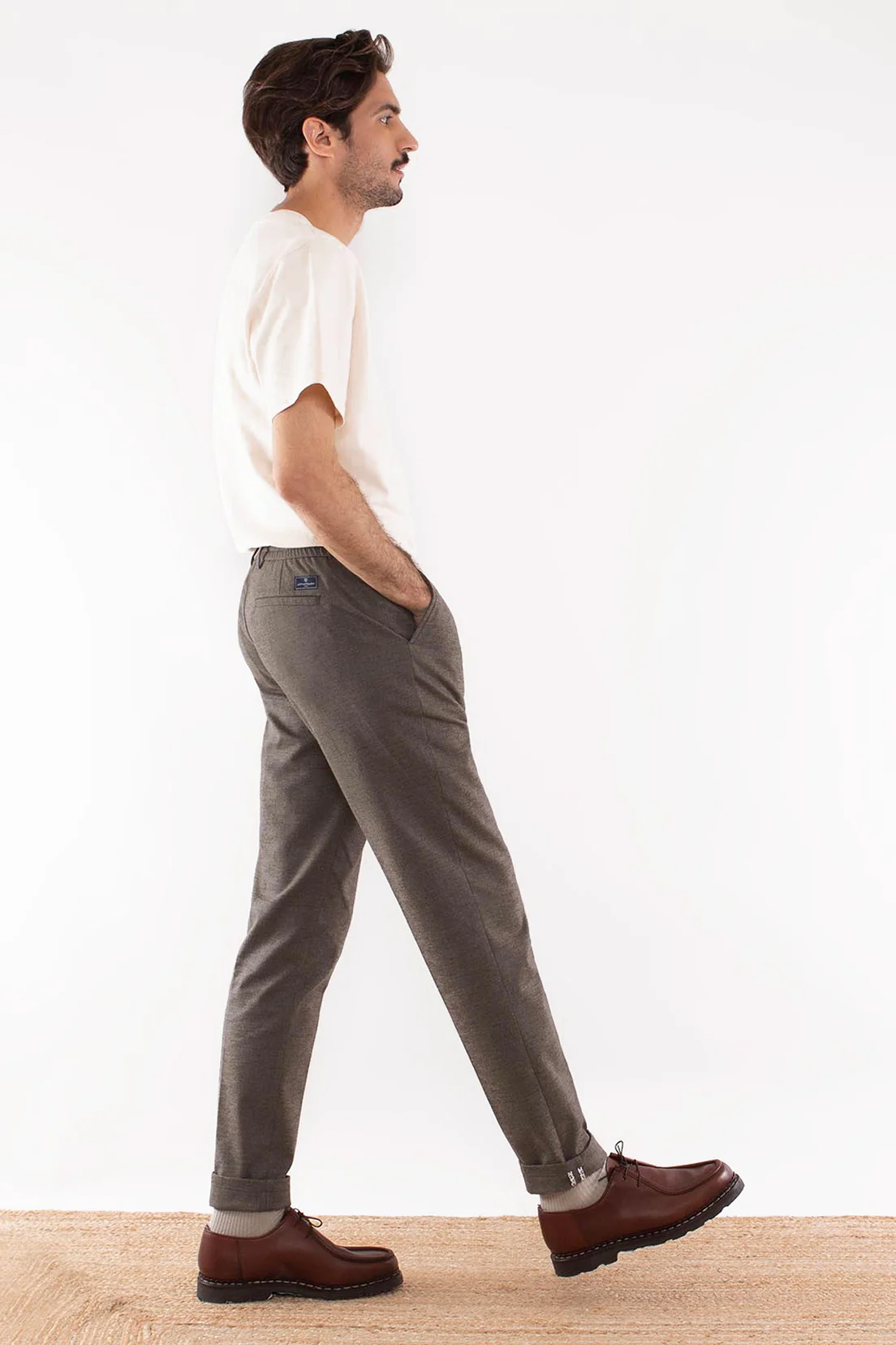 Pantalon Chaud Beige - Image 4