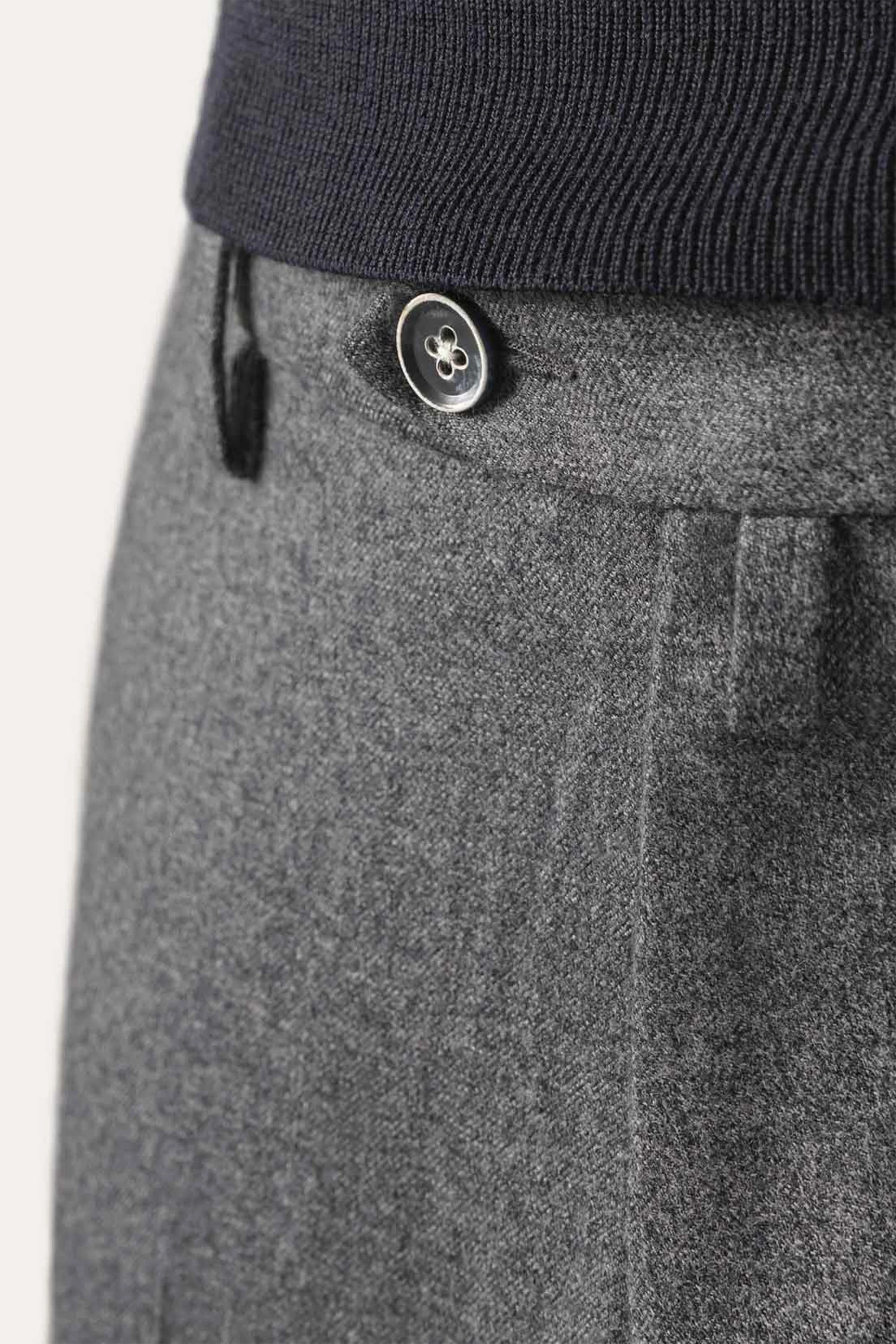 Pantalon flanelle Gris Chiné v1 - Image 4