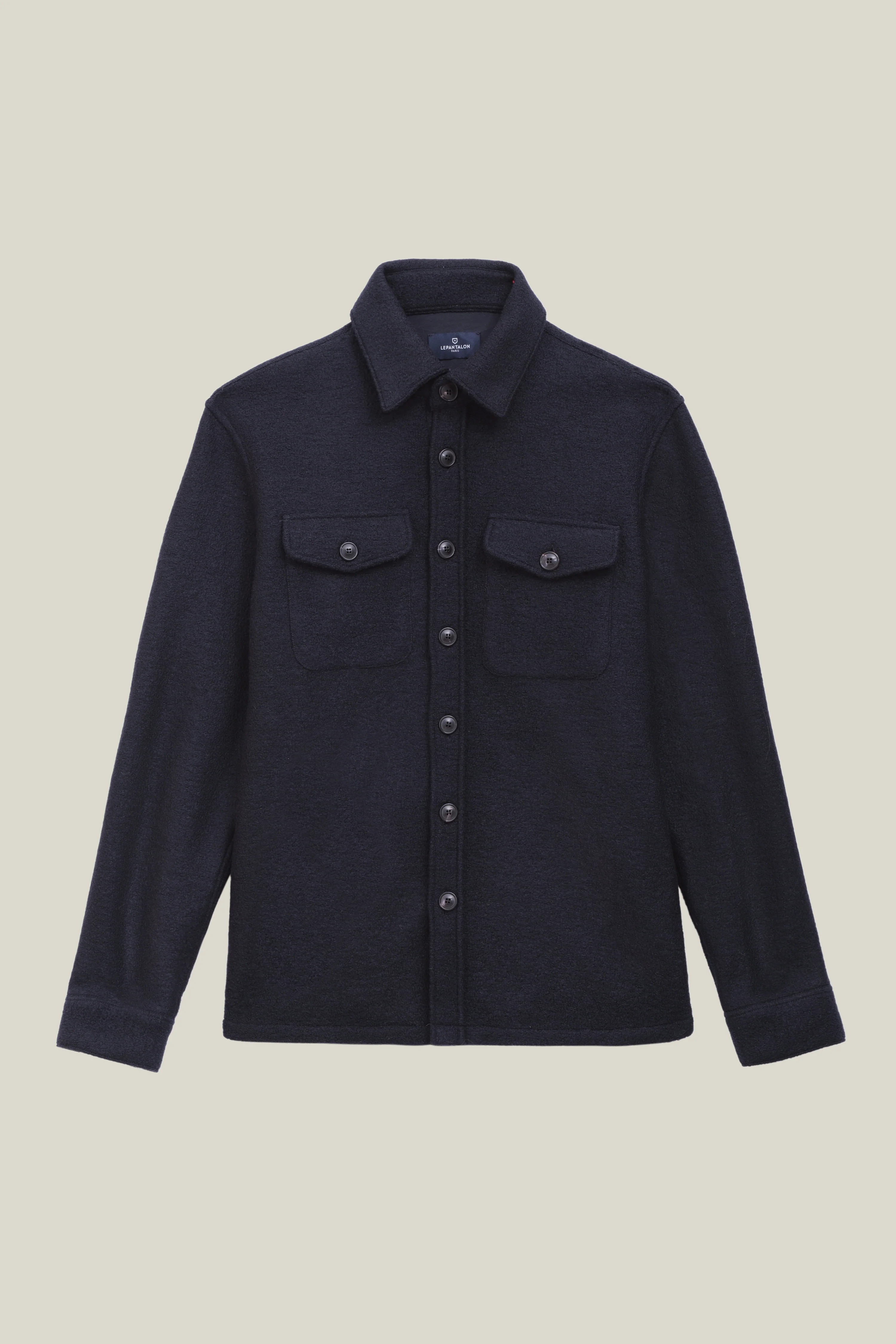 Surchemise Laine bleu marine - Image 7