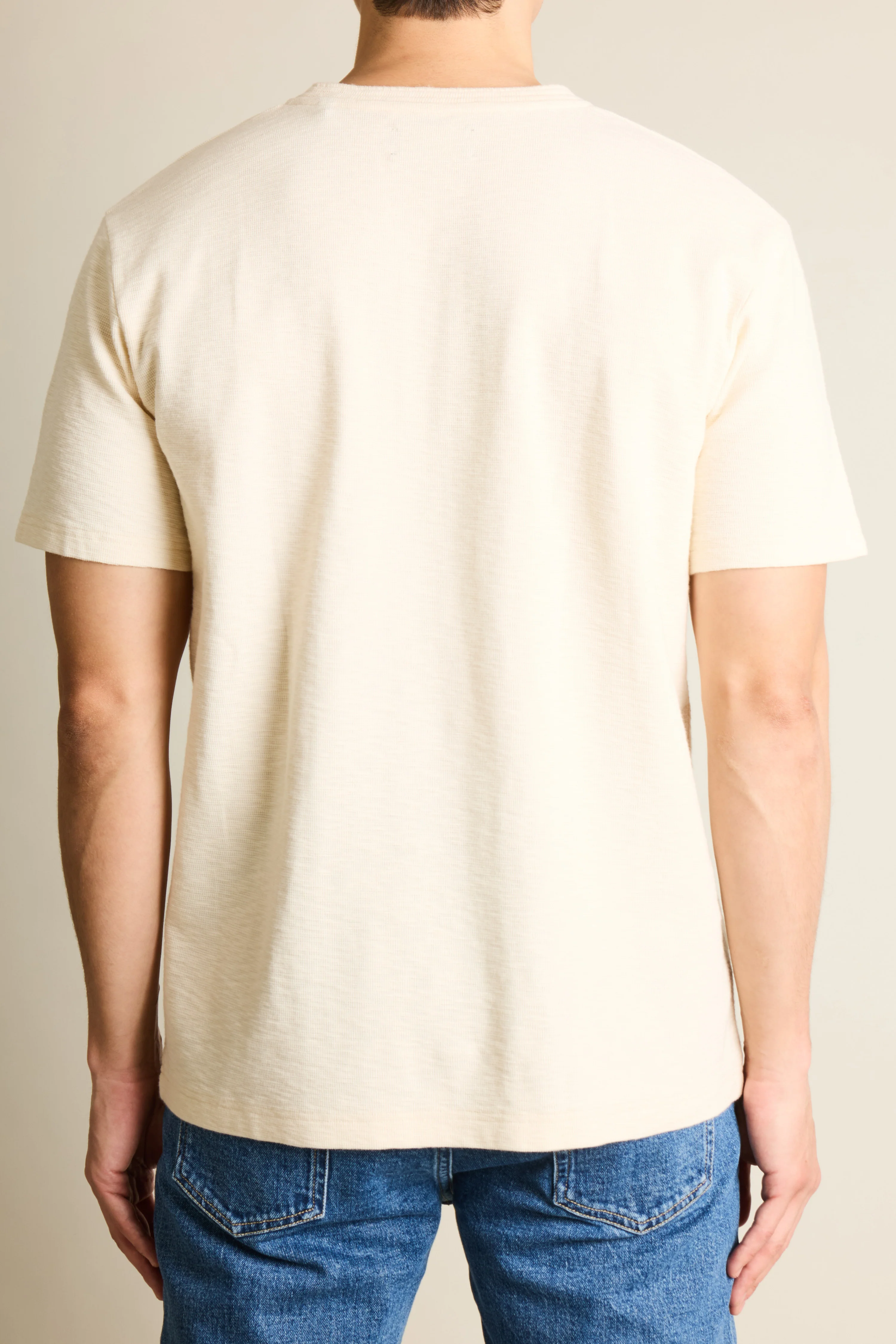 Tee-shirt henley écru - Image 4